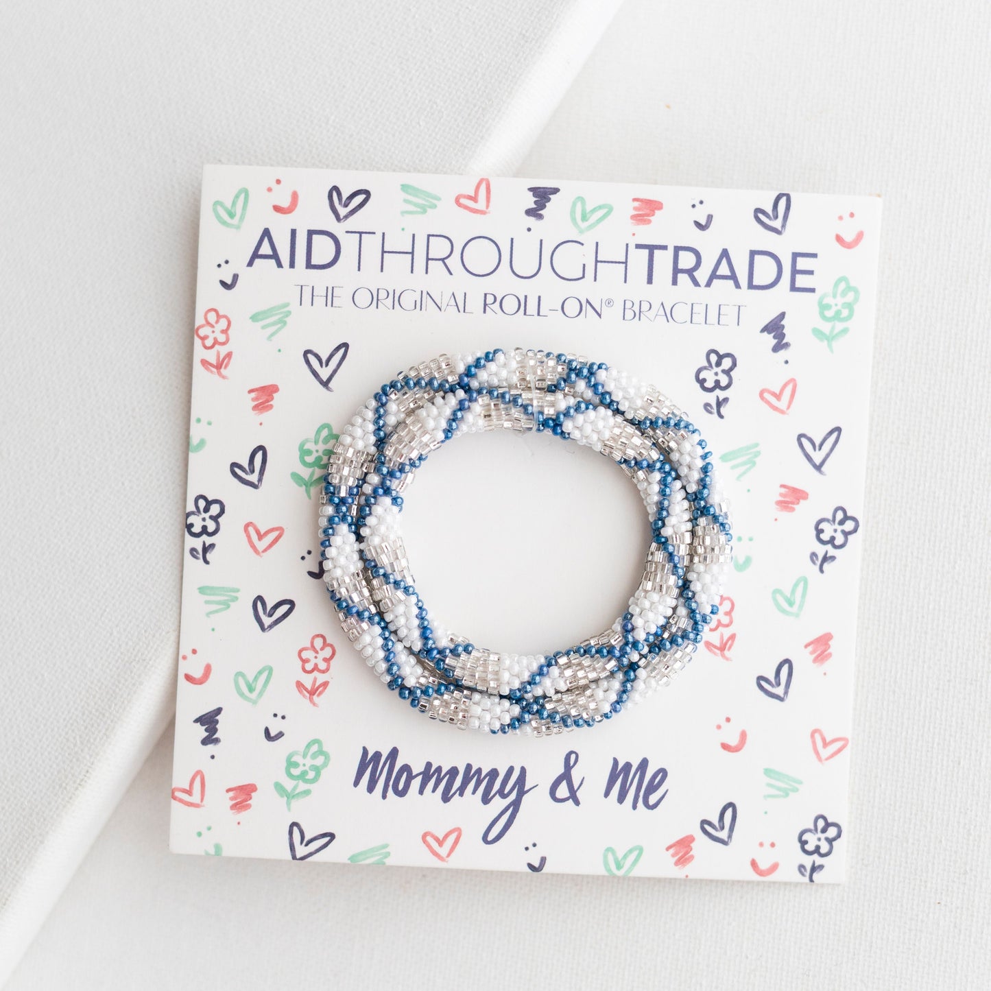 Mommy & Me Roll-On® Bracelet Set - Chambray