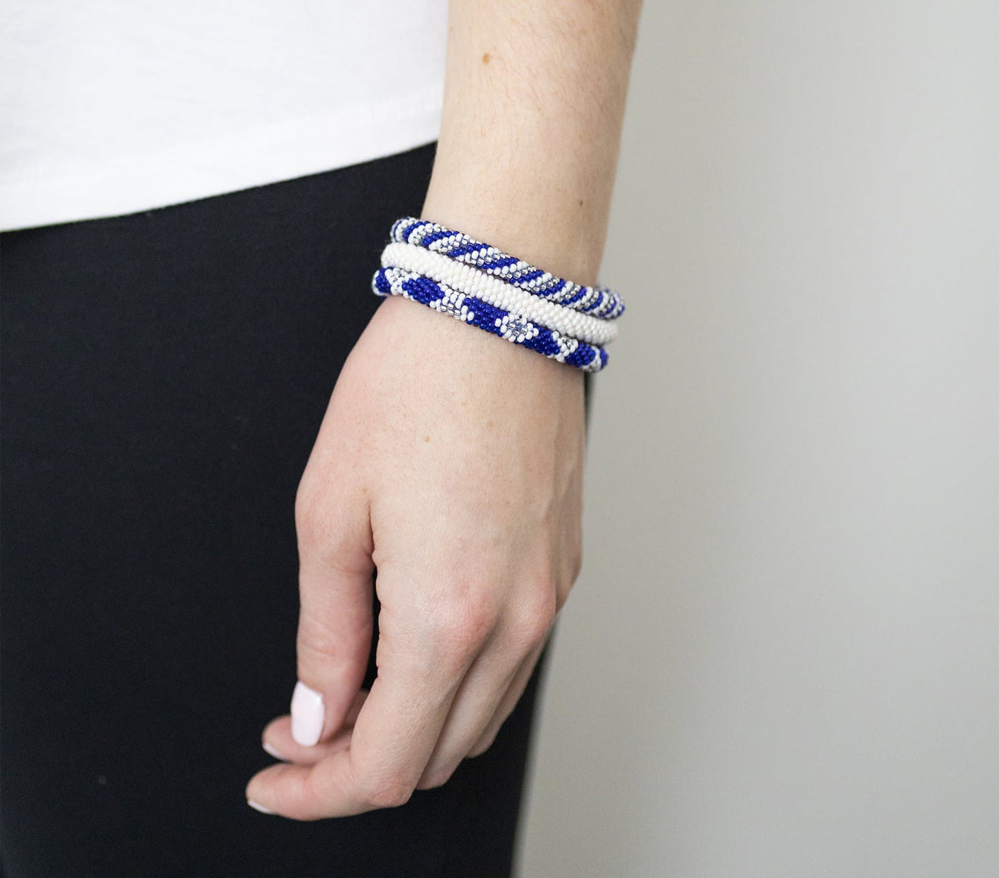 ROLL-ON® BRACELETS BLUE & WHITE