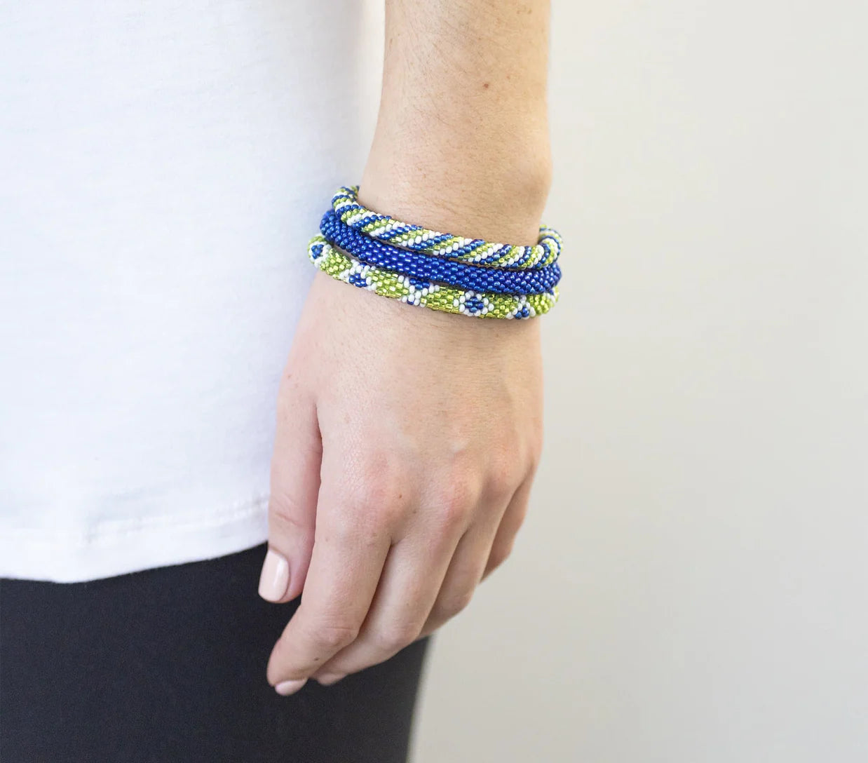 Roll-On® Bracelets Blue & Green