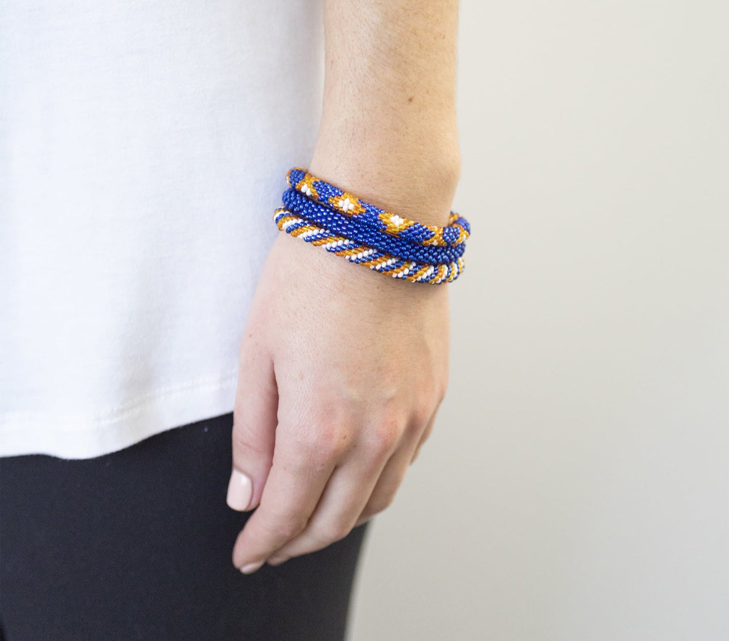 ROLL-ON® BRACELETS BLUE & ORANGE