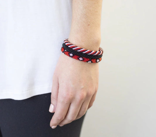 ROLL-ON® BRACELETS Red, Black, & White