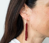 The Lissa Earring - Garnet -