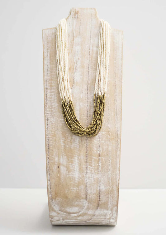 Hema Necklace-Cream