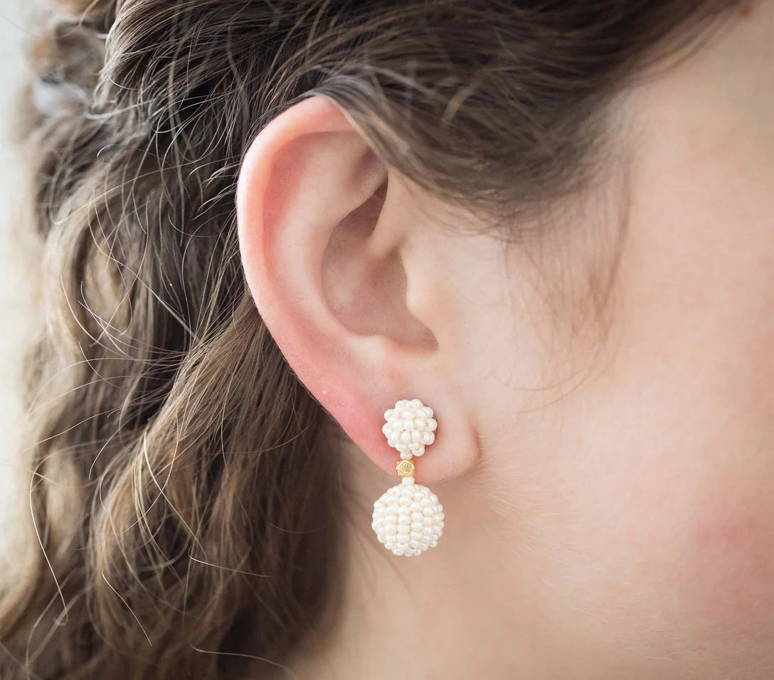 The Waldorf Earring - Cream -