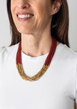 Hema Necklace - Garnet -