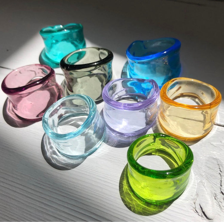 Murano Glass Rings — Limited Edition