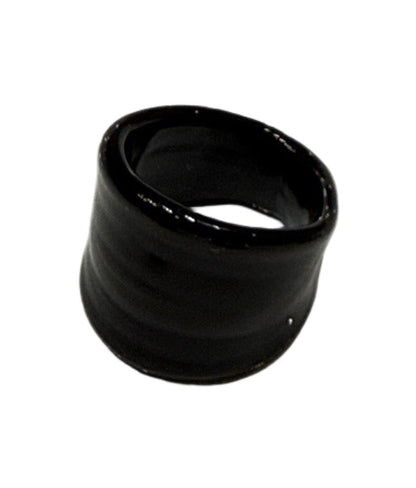 Black Glass Ring