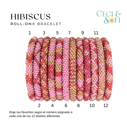 Roll-On® Bracelets -Hibiscus-