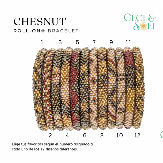 ***NEW*** ROLL-ON® BRACELETS CHESTNUT