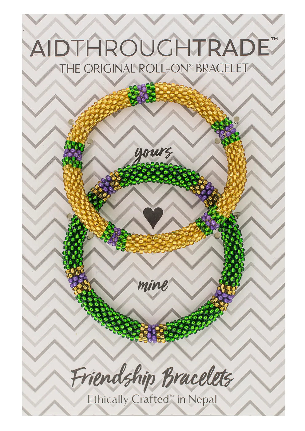 Roll-On® Friendship Bracelets Mardi Gras