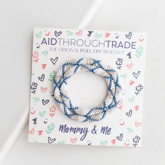 Mommy & Me Roll-On® Bracelet Set - Chambray