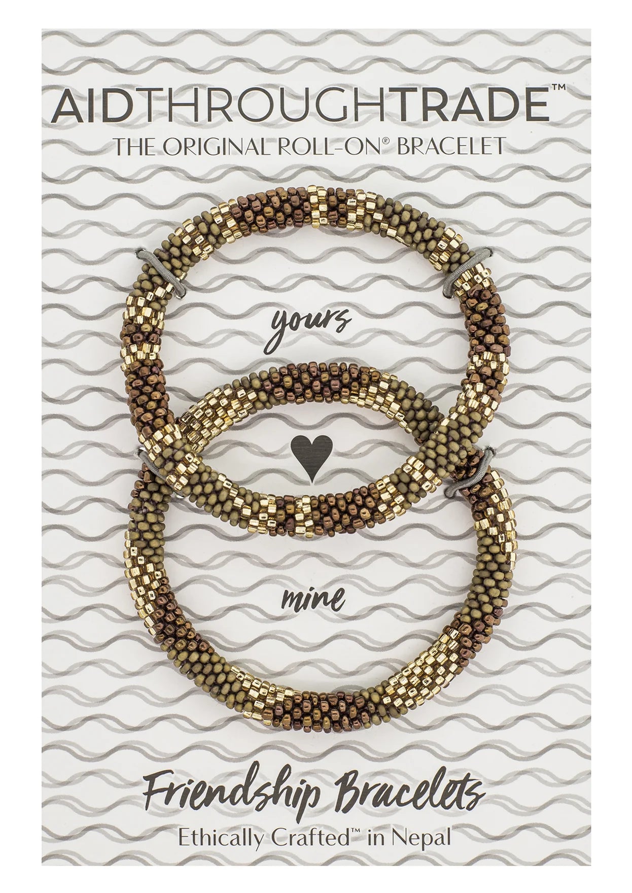 Roll-On® Friendship Bracelets- Brown Sugar -