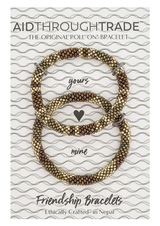Roll-On® Friendship Bracelets- Brown Sugar -