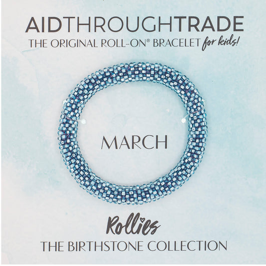 March Birthstone Rollies – The Original Roll-On® Bracelet for kids!