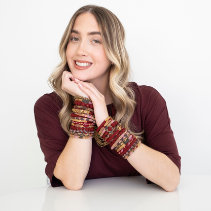 "Just Arrived" Roll-On® Bracelets - Garnet -