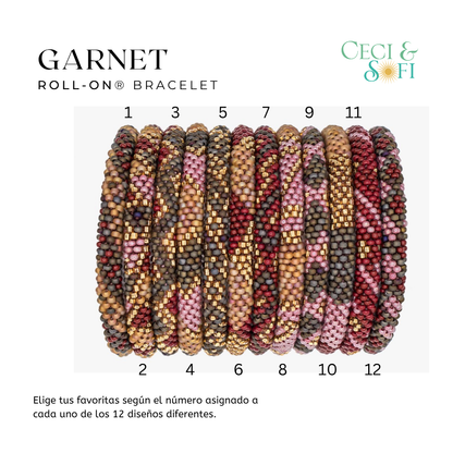 "Just Arrived" Roll-On® Bracelets - Garnet -