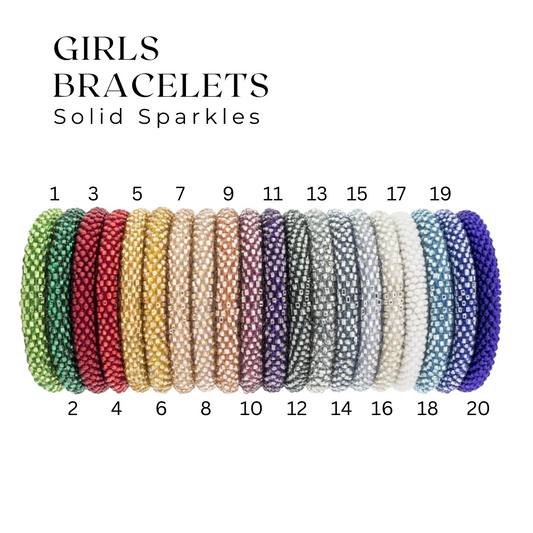 Solid Sparkles - Girls Bracelets  (Qty. 1)