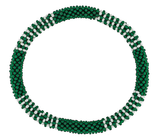Men's Roll-On® Bracelet Green & White