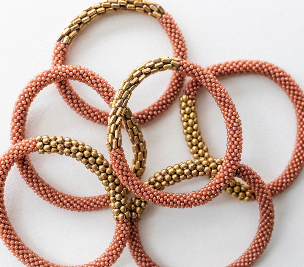 ***NEW*** STATEMENT ROLL-ON® BRACELETS GOLDEN DIVISION TERRACOTTA