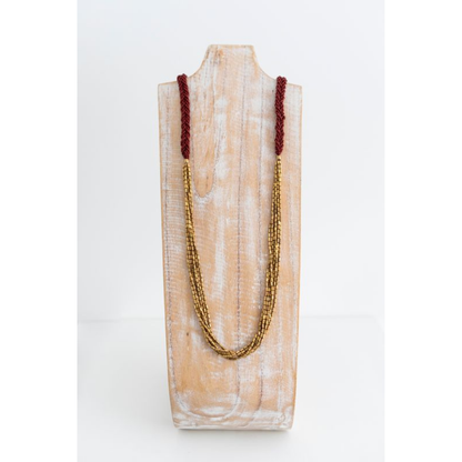 Hema Herringbone-Garnet