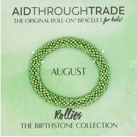 August Birthstone Rollies – The Original Roll-On® Bracelet for kids!