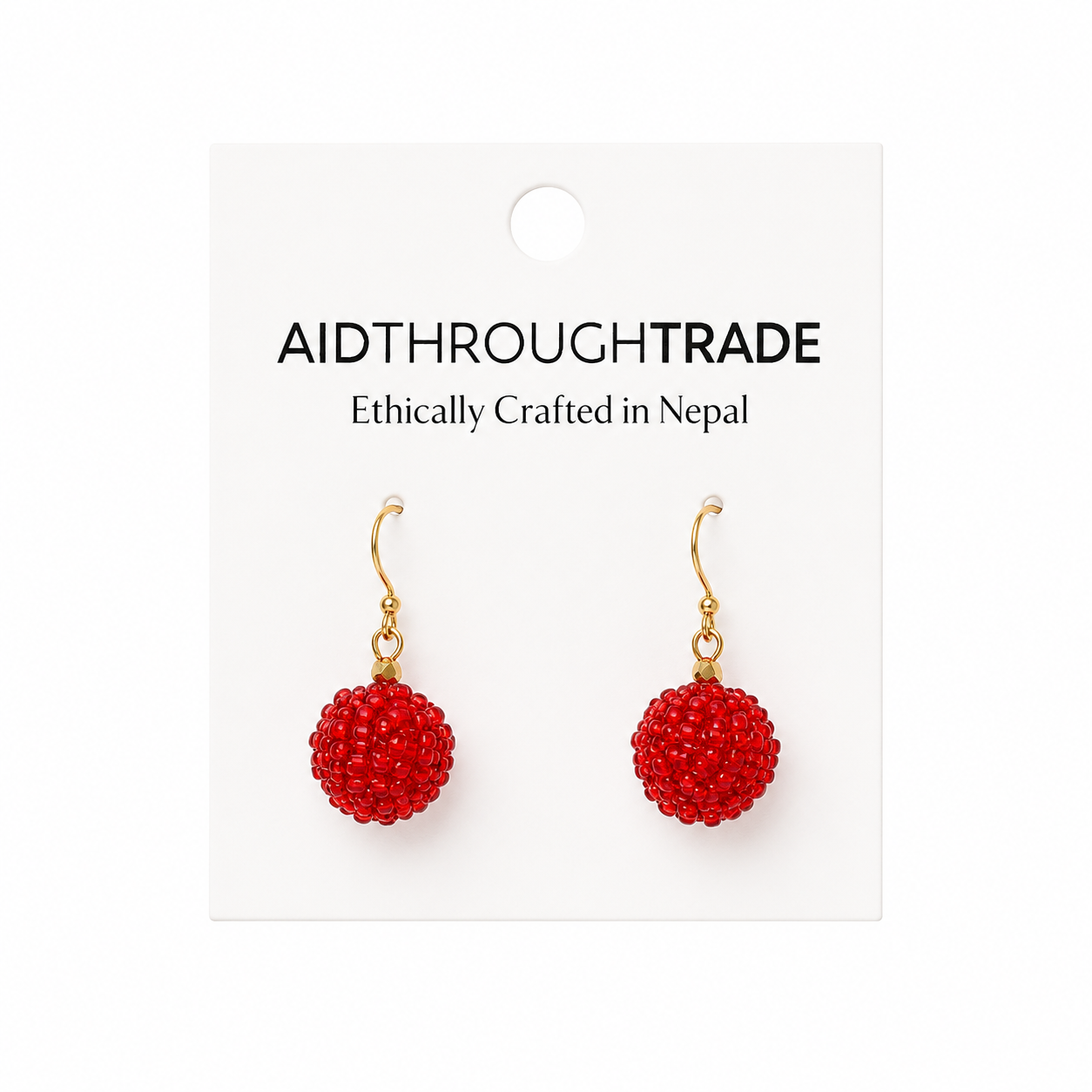 The Bauble Earring-Scarlet