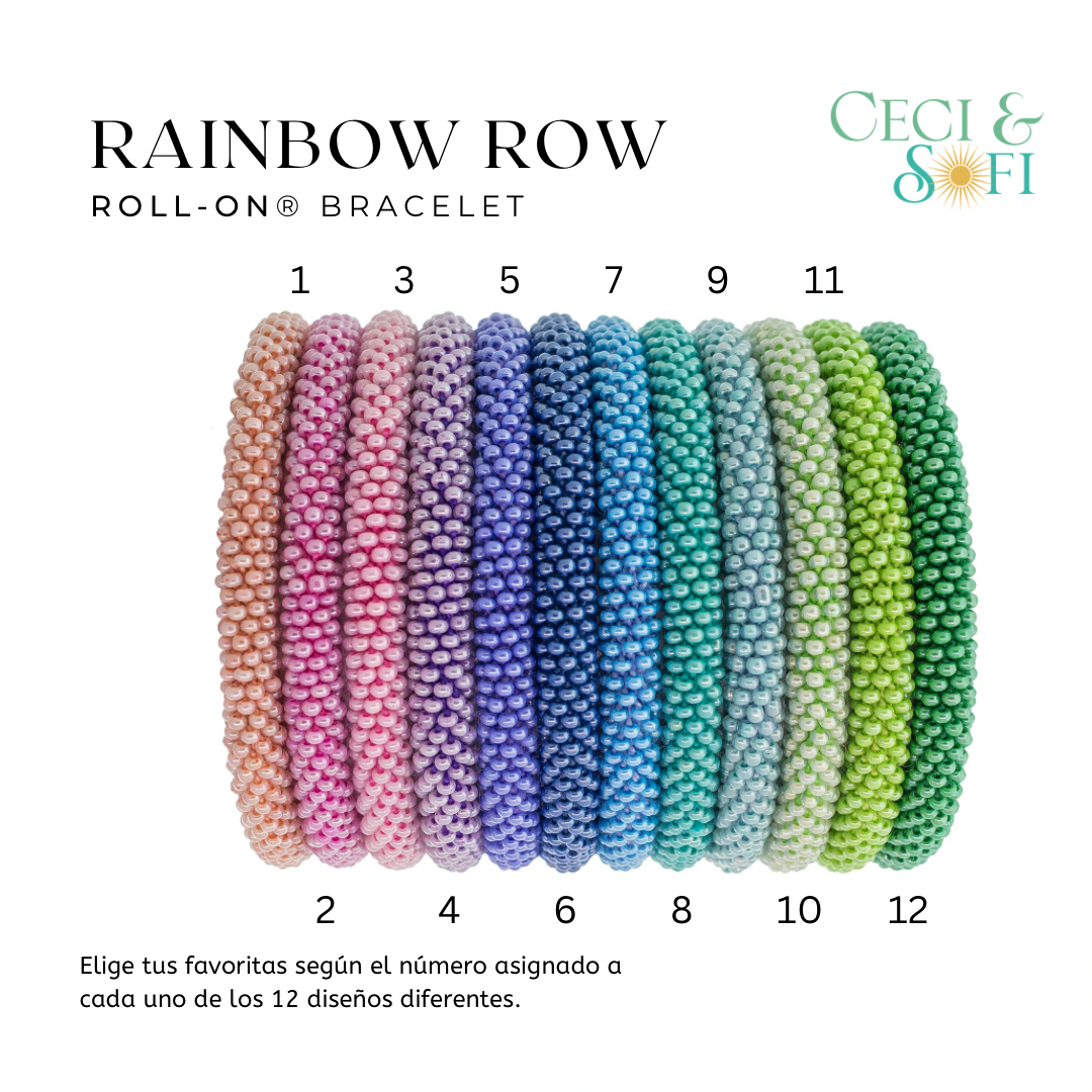 Roll-On® Bracelets -RAINBOW ROW-