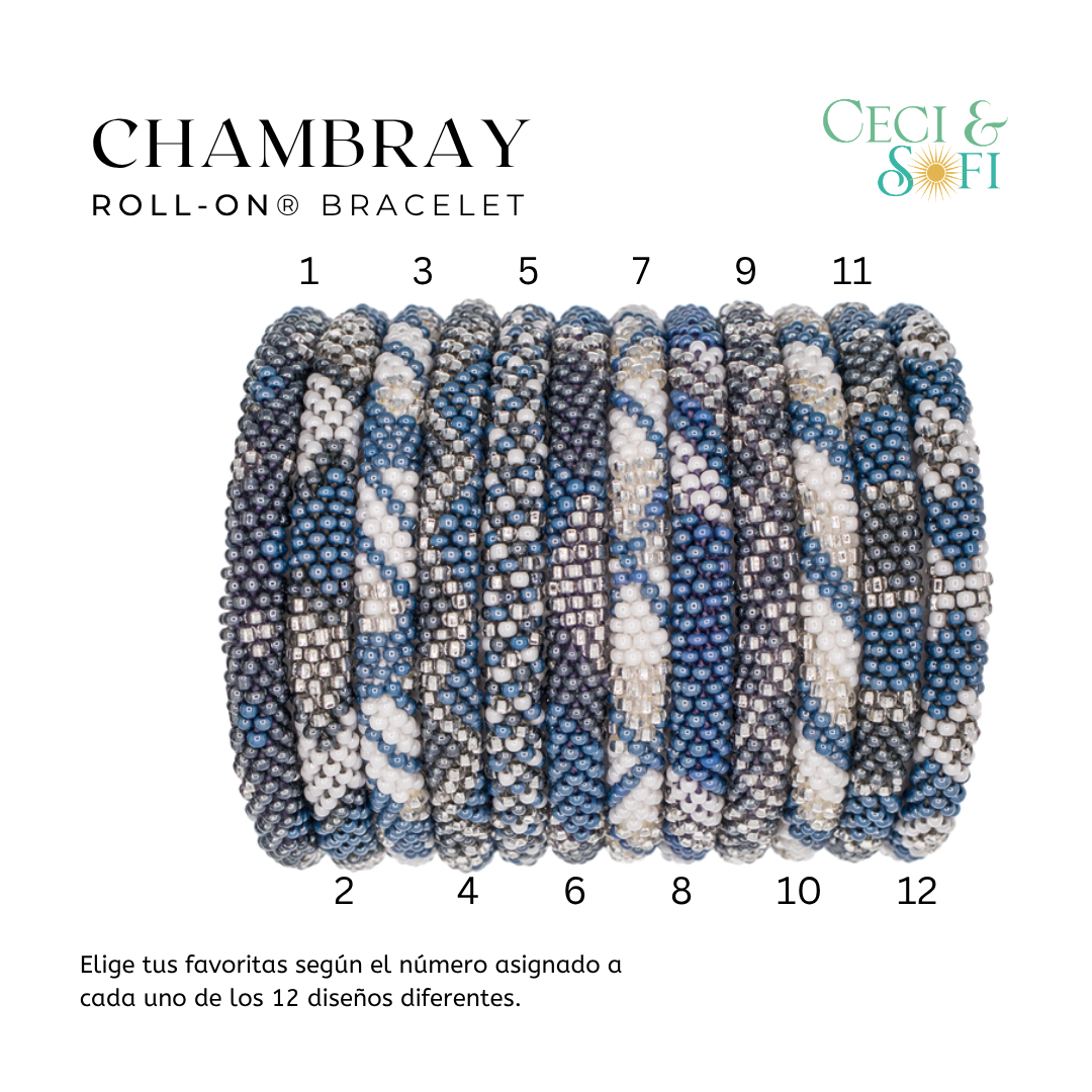 "Just Arrived" Roll-On® Bracelets - Chambray -