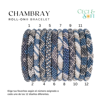 "Just Arrived" Roll-On® Bracelets - Chambray -