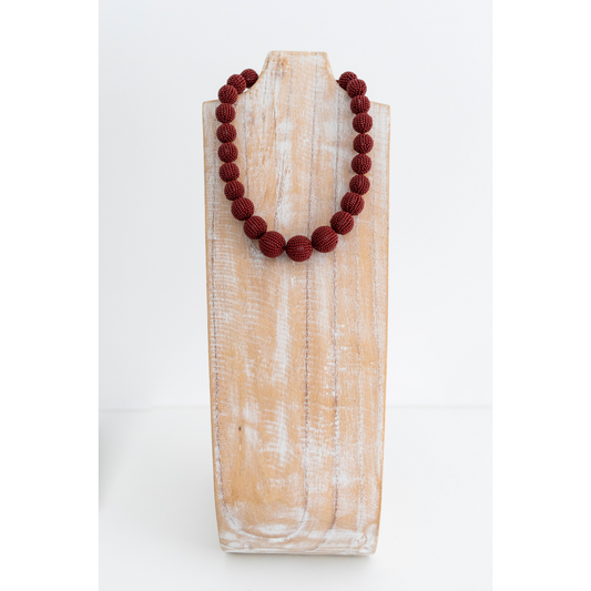 The Olivia Necklace - Garnet -