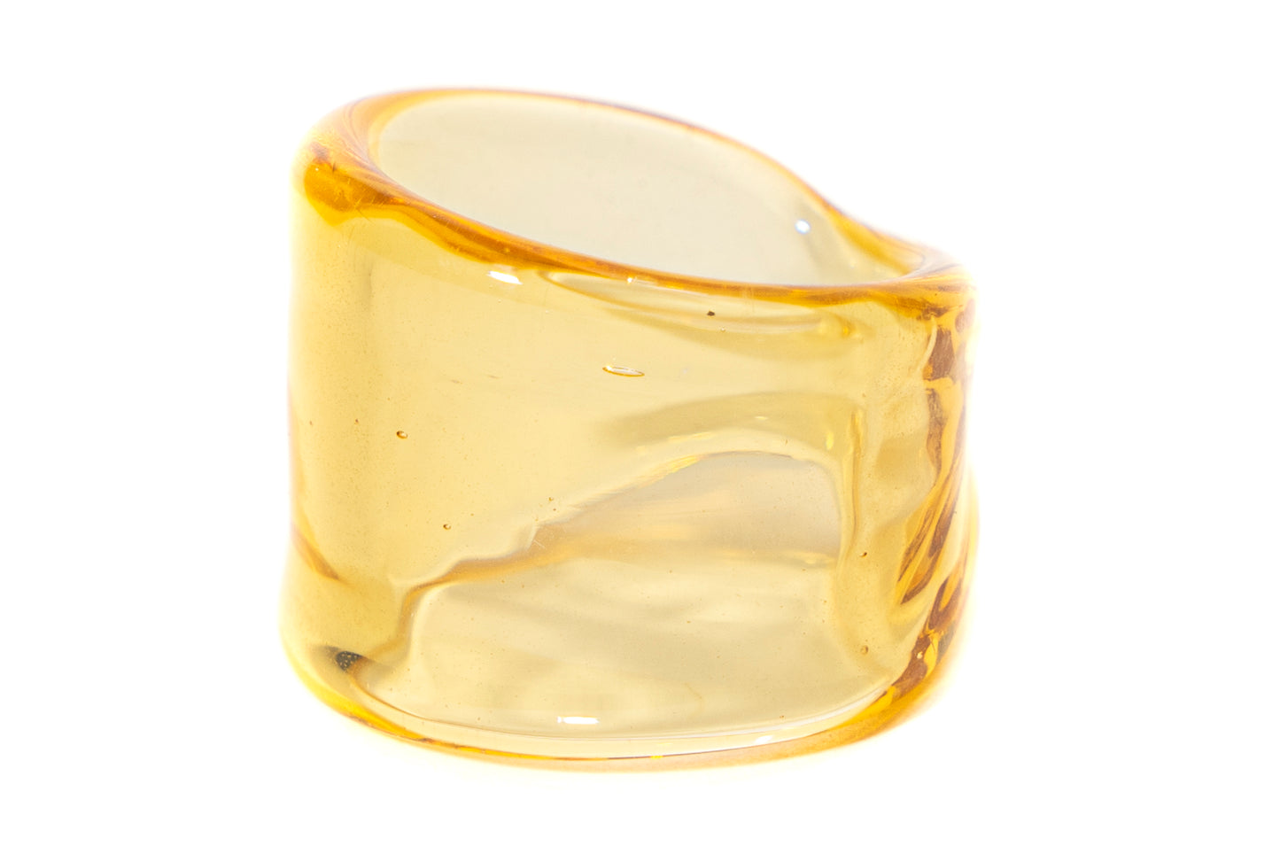 Amber Glass Ring