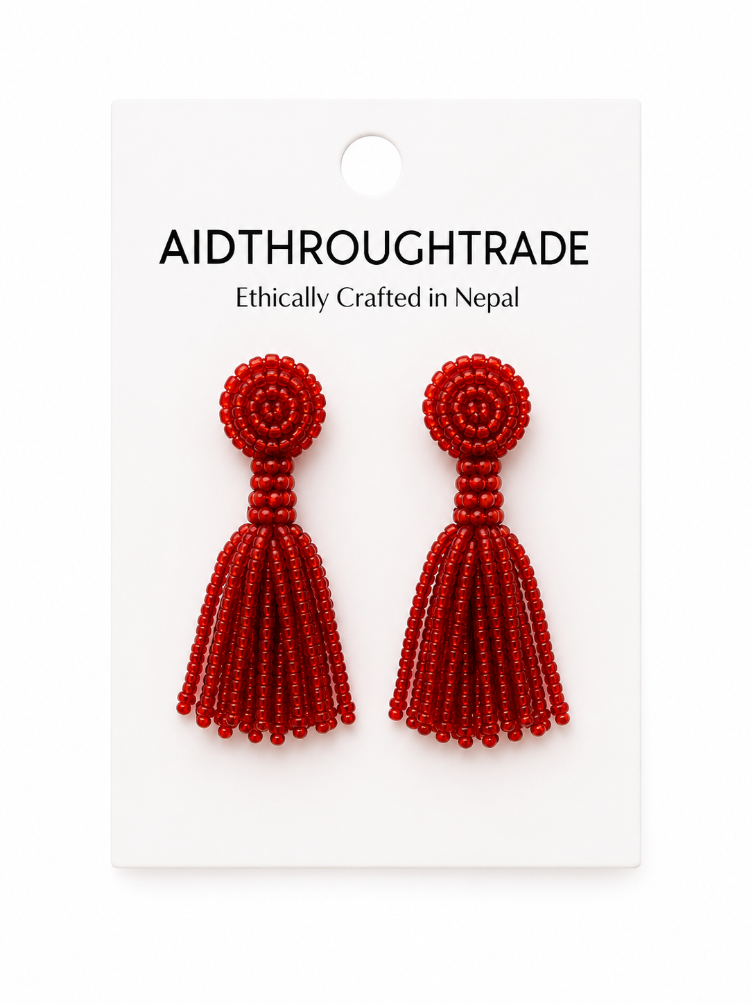 The Petite Finley Earring-Scarlet