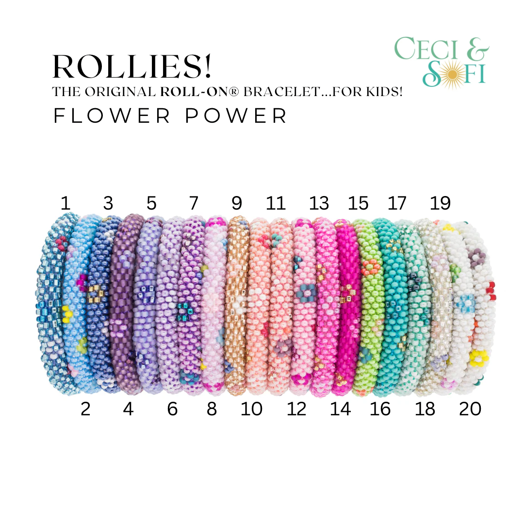 KIDS ROLL-ON® BRACELETS - CANDY CASTLE (QTY. 1) FLOWER POWER 🌸