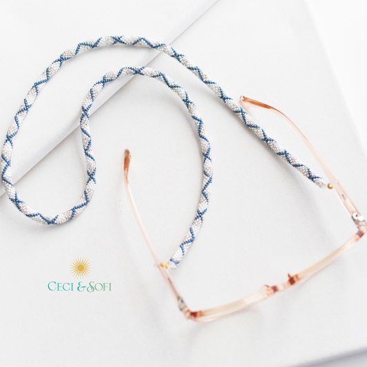 THE ROLL-ON® EYEGLASS CORD - Chambray -