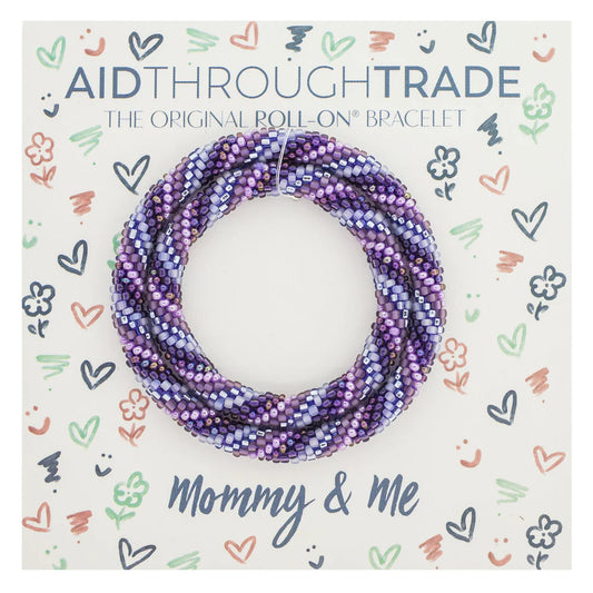 Mommy & Me Roll-On® Bracelets Amethyst
