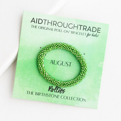 August Birthstone Rollies – The Original Roll-On® Bracelet for kids!