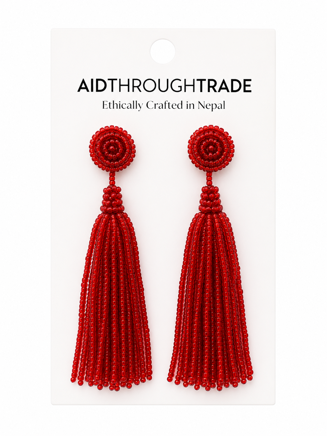 The Finley Earring-Scarlet