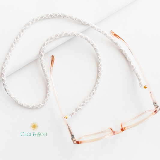 THE ROLL-ON® EYEGLASS CORD - Sterling -