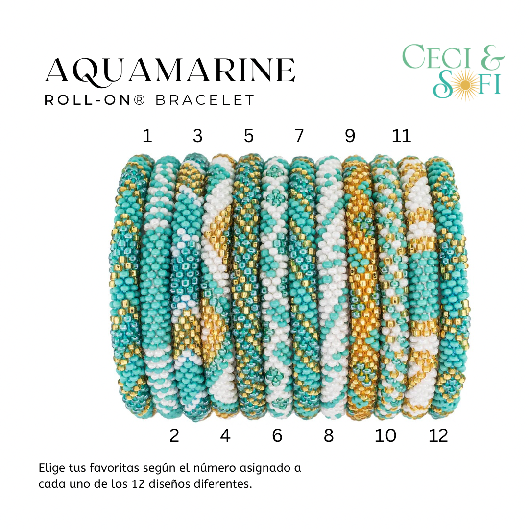 Roll-On® Bracelets - Aquamarine-