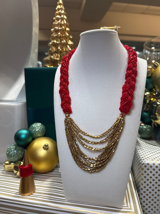 The Braided Hema Scarlet