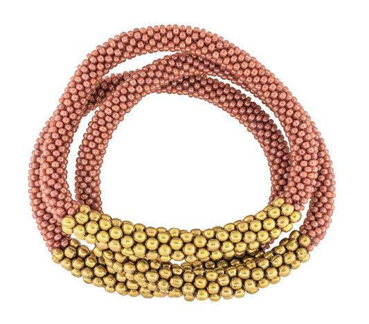 ***NEW*** STATEMENT ROLL-ON® BRACELETS GOLDEN DIVISION TERRACOTTA