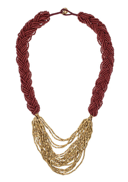The Braided Hema - Garnet
