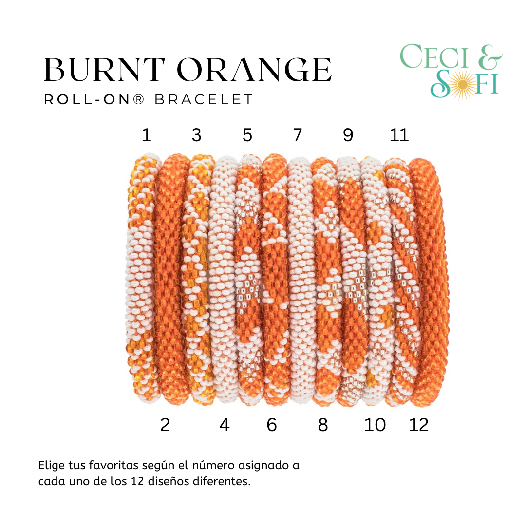 Roll-On® Bracelets -BURNT ORANGE-