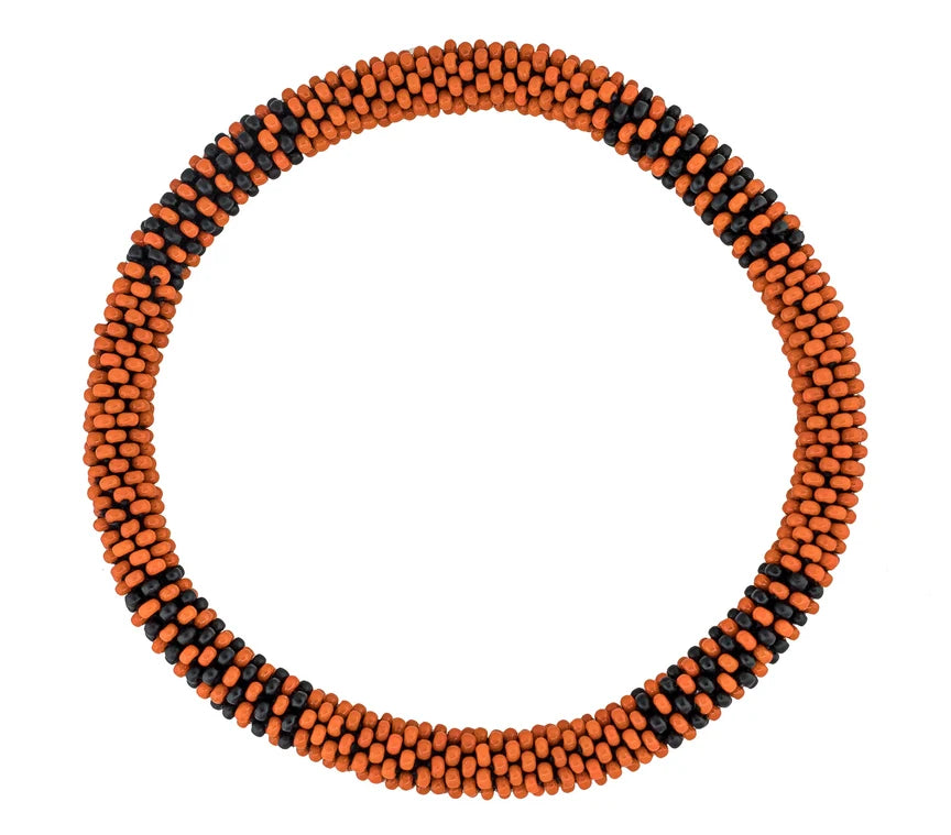 8 1/2” Men's Roll-On® Bracelet - Orange & Black