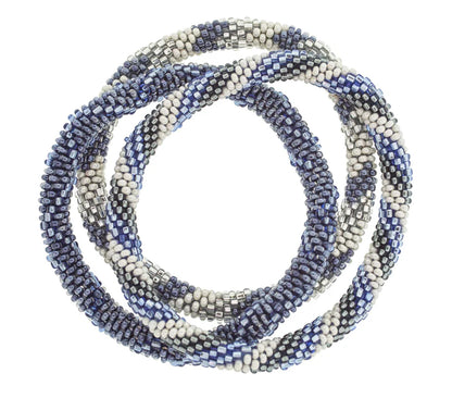 Set of 3 Roll-On® Bracelets Denim