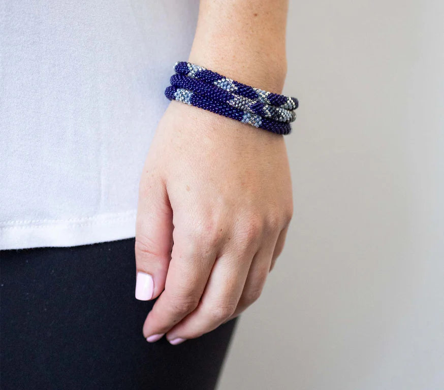 8 Inch Roll-On® Bracelets Indigo