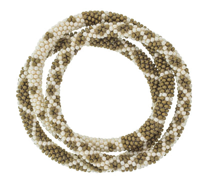 Set of 3 Roll-On® Bracelets Khaki 8"