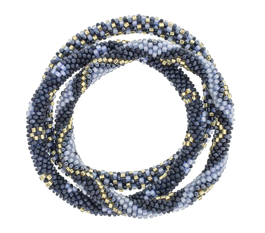 8 Inch Roll-On® Bracelets Midnight Blue