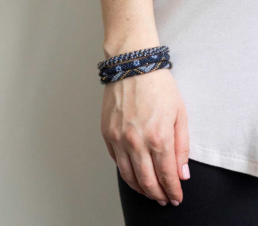 8 Inch Roll-On® Bracelets Midnight Blue