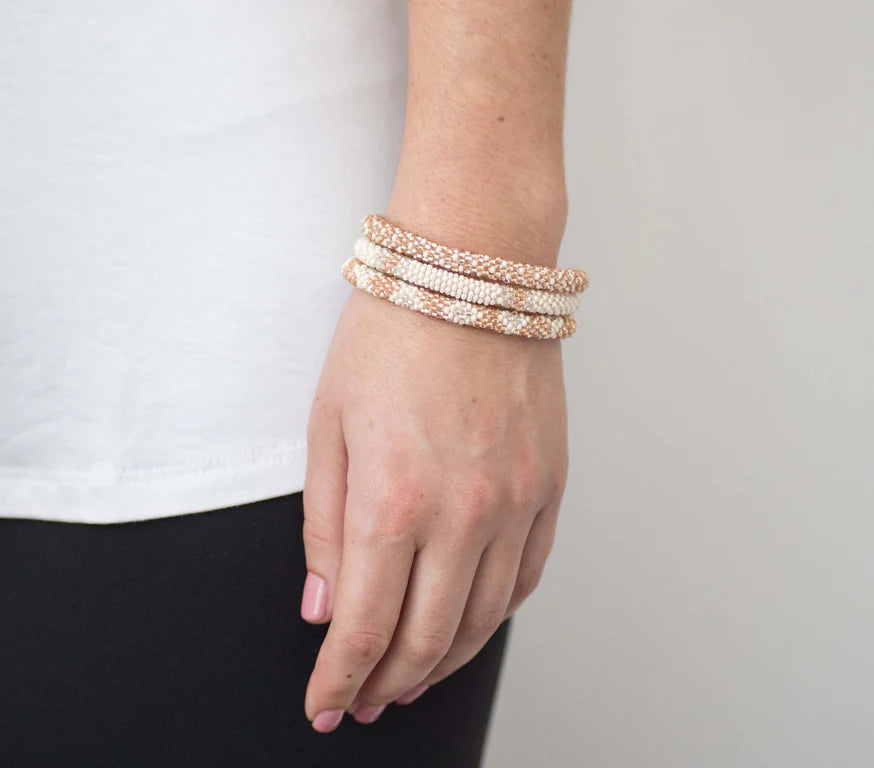 8 Inch Roll-On® Bracelets Rosé All Day